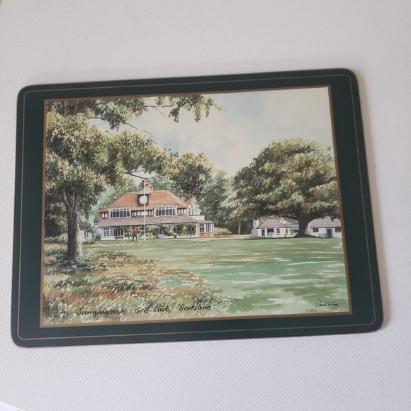 NIB Vintage Pimpernel UK/England Champion Golf Course Collectors Set Placemats 6 - Picture 3 of 16